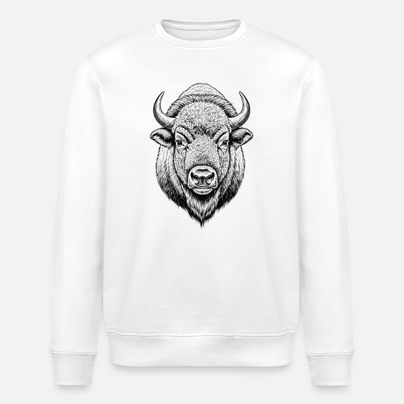 Büffel - Stanley/Stella Unisex Bio-Sweatshirt ROLLER - Weiß