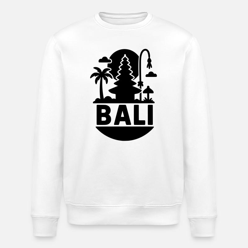 bali silhouette - Stanley/Stella Unisex Bio-Sweatshirt ROLLER - Weiß