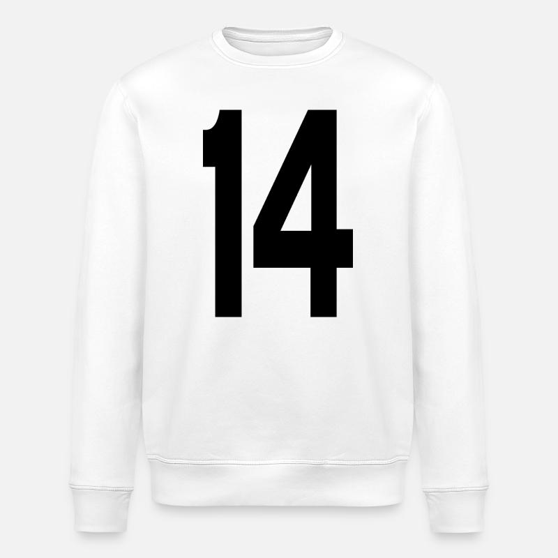 14 Quatorze numéros - Sweat bio ROLLER Stanley/Stella Unisexe - blanc