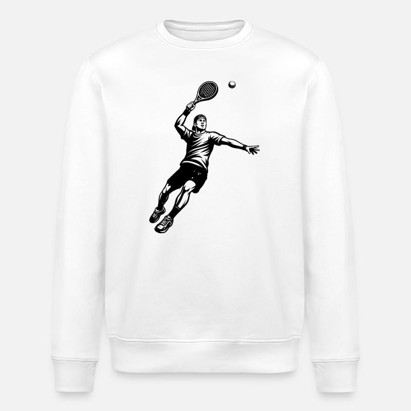 Déclaration directe de padel - Sweat bio ROLLER Stanley/Stella Unisexe - blanc