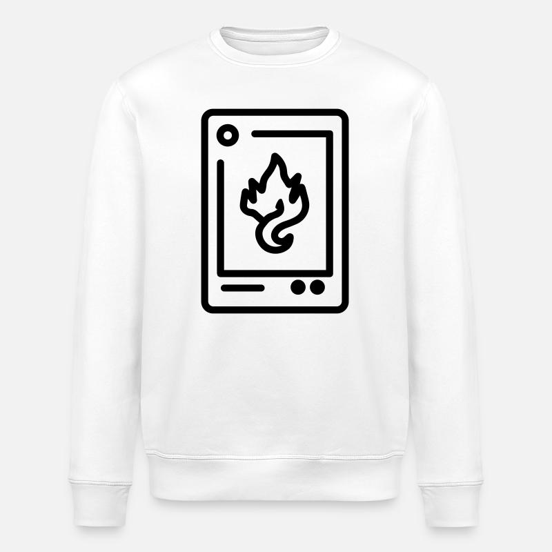 Carte de collection - Sweat bio ROLLER Stanley/Stella Unisexe - blanc