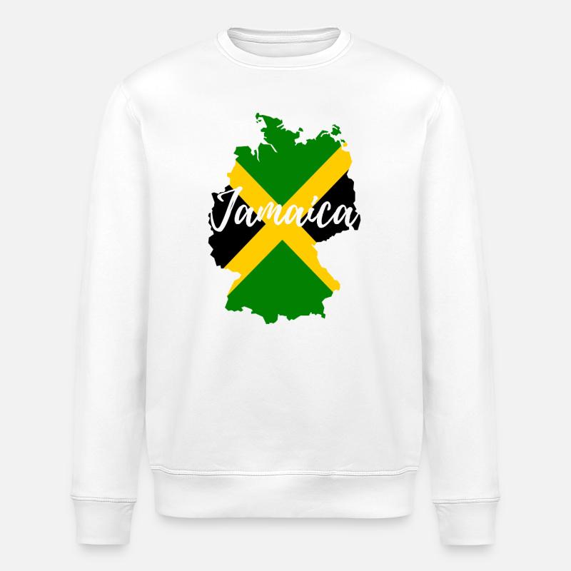 Deutschland goes Jamaika - Stanley/Stella Unisex Bio-Sweatshirt ROLLER - Weiß