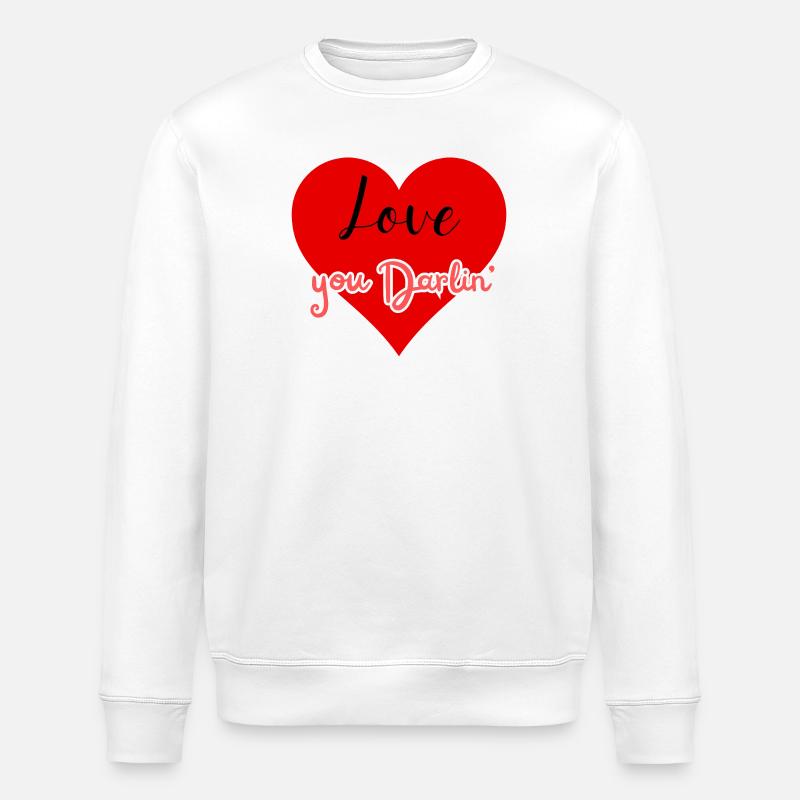 Ich liebe dich, Liebling. - Stanley/Stella Unisex Bio-Sweatshirt ROLLER - Weiß