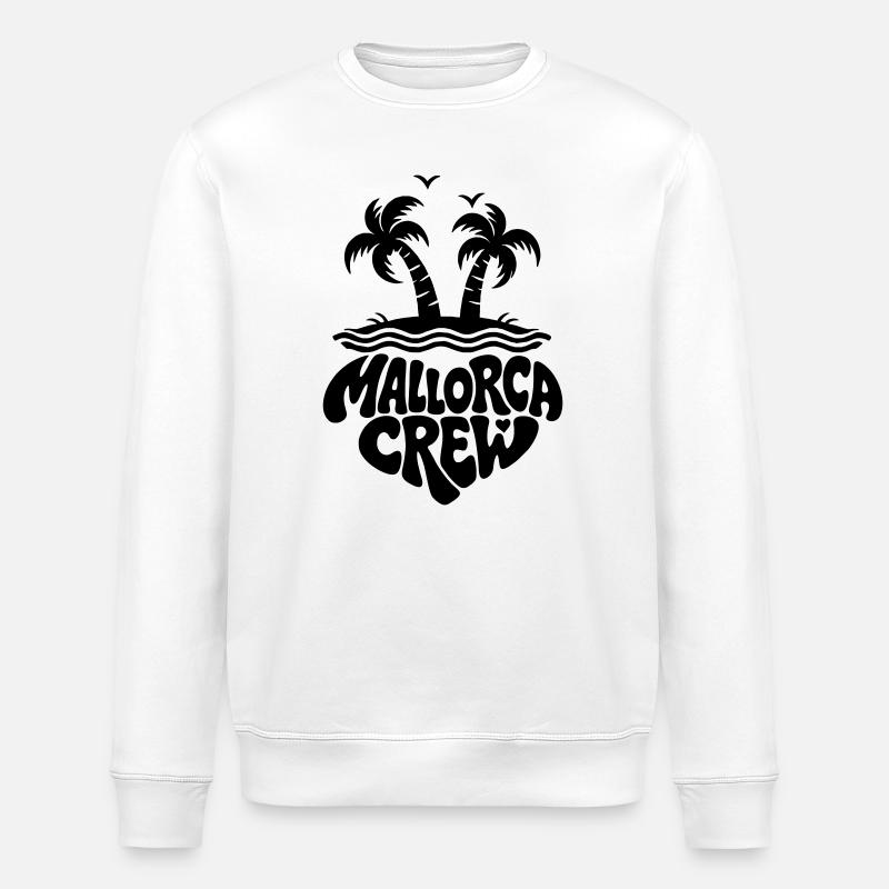 Mallorca Crew - Stanley/Stella ROLLER Unisex Organic Sweatshirt - white