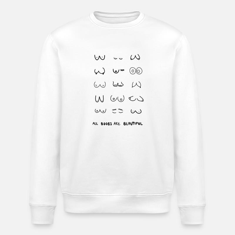 Tous les seins sont beaux - Sweat bio ROLLER Stanley/Stella Unisexe - blanc