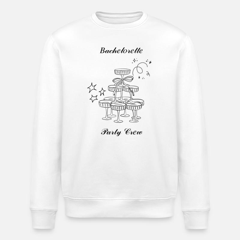 Bachelorette Party Crew - Stanley/Stella Unisex Bio-Sweatshirt ROLLER - Weiß