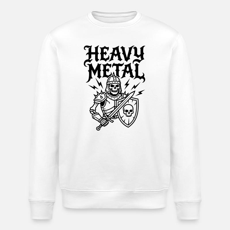métal lourd - Sweat bio ROLLER Stanley/Stella Unisexe - blanc