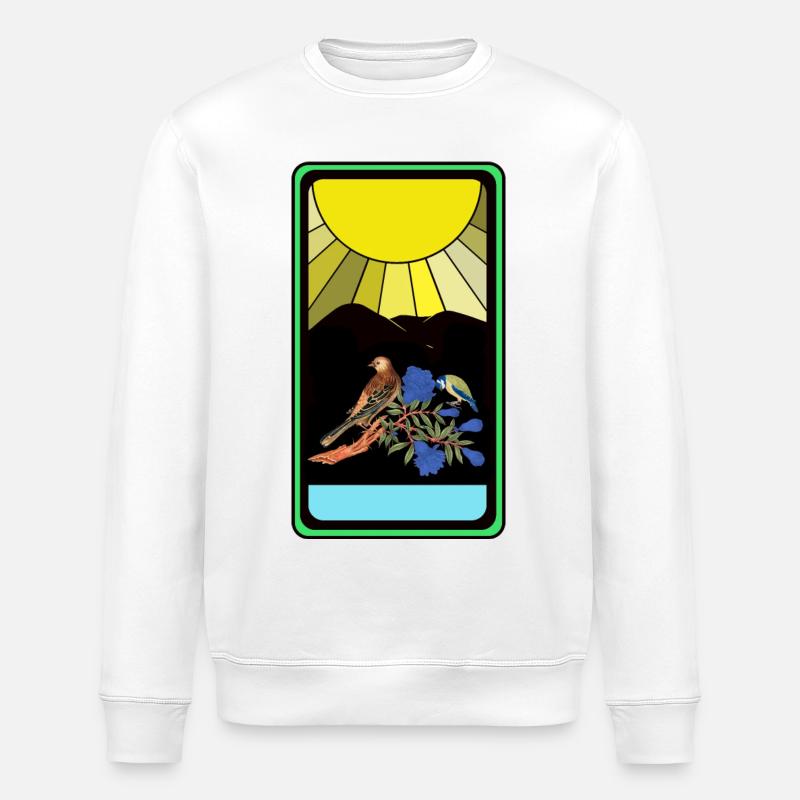 Soleil, Nature, Oiseau - Sweat bio ROLLER Stanley/Stella Unisexe - blanc