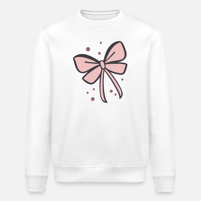 Schleife Geschenkschleife - Stanley/Stella Unisex Bio-Sweatshirt ROLLER - Weiß