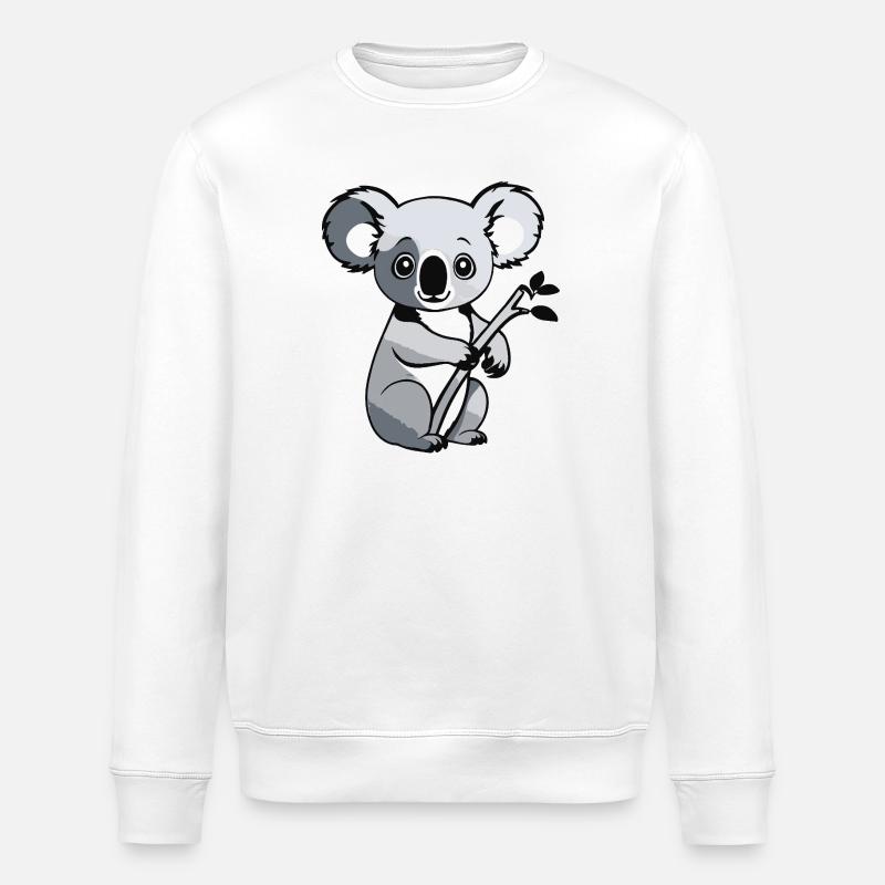 I love Koala - Pet Design - Stanley/Stella Unisex Bio-Sweatshirt ROLLER - Weiß