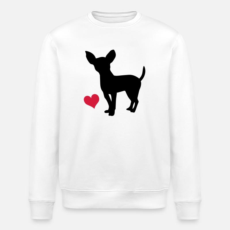 Chihuahua - Stanley/Stella Unisex Bio-Sweatshirt ROLLER - Weiß