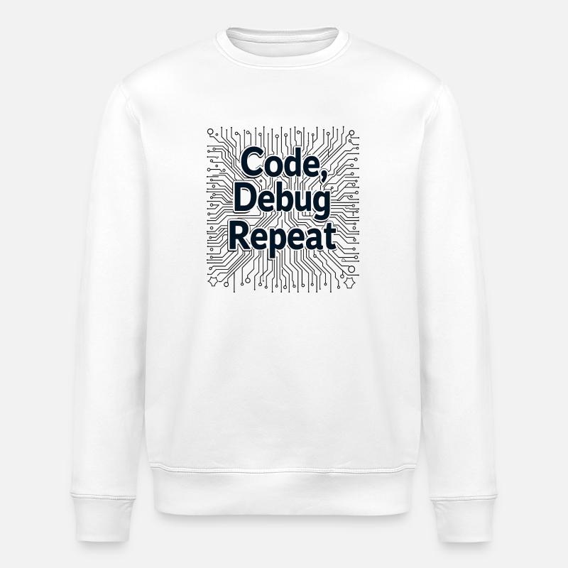 Code Debug Repeat - Software Engineer - Stanley/Stella Unisex Bio-Sweatshirt ROLLER - Weiß