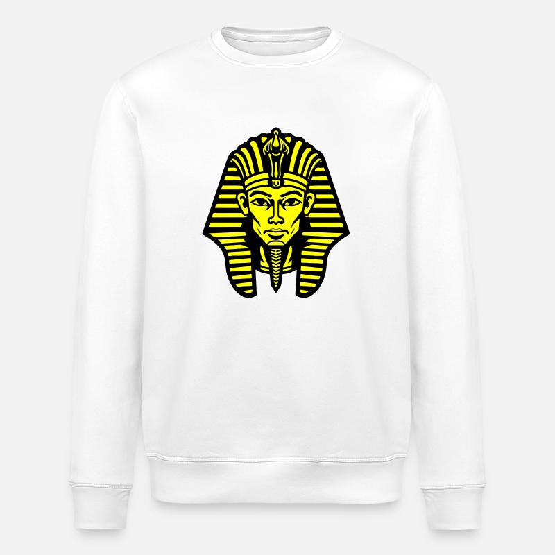 Pharaoh's Skull - Stanley/Stella ROLLER Unisex Organic Sweatshirt - white