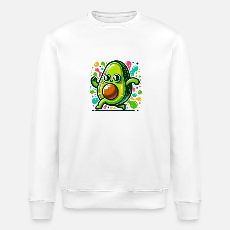 Avocat dansant - Sweat bio ROLLER Stanley/Stella Unisexe - blanc