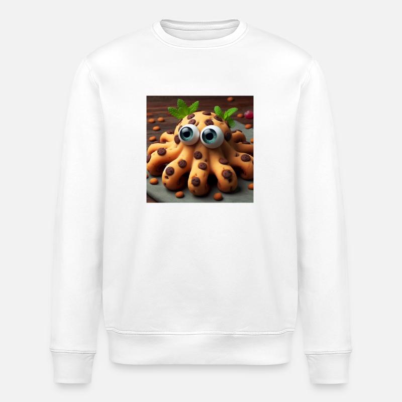 Cookiekrake - Stanley/Stella Unisex Bio-Sweatshirt ROLLER - Weiß