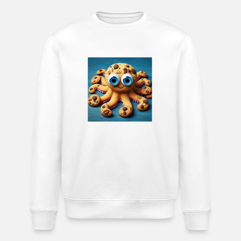 Cookiekrake - Stanley/Stella Unisex Bio-Sweatshirt ROLLER - Weiß