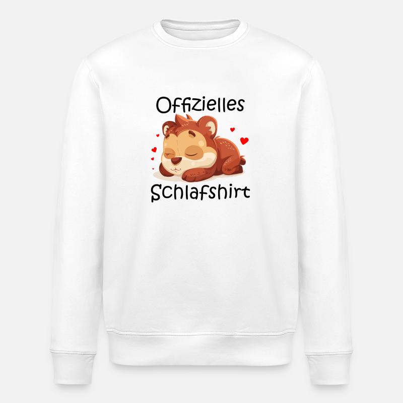 Sleepy Bear - Stanley/Stella Unisex Bio-Sweatshirt ROLLER - Weiß