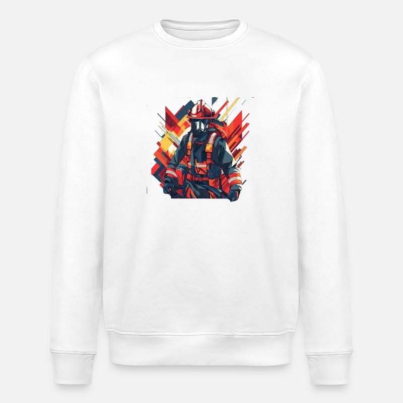 Héros du feu - Sweat bio ROLLER Stanley/Stella Unisexe - blanc