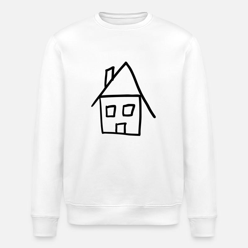 Maison Bauherr Chantier Construction Maison - Sweat bio ROLLER Stanley/Stella Unisexe - blanc
