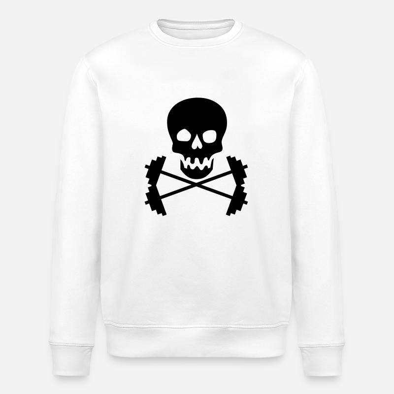 Bodybuidling - Sweat bio ROLLER Stanley/Stella Unisexe - blanc