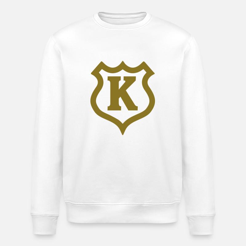 k_shield Buchstaben - Stanley/Stella Unisex Bio-Sweatshirt ROLLER - Weiß