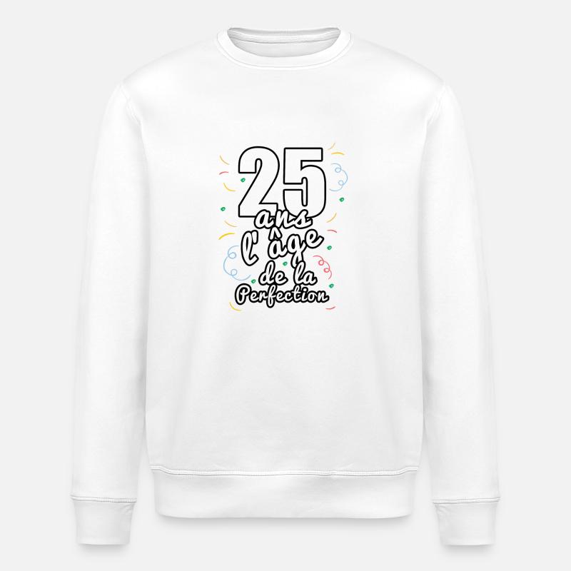 25 ans - Sweat bio ROLLER Stanley/Stella Unisexe - blanc