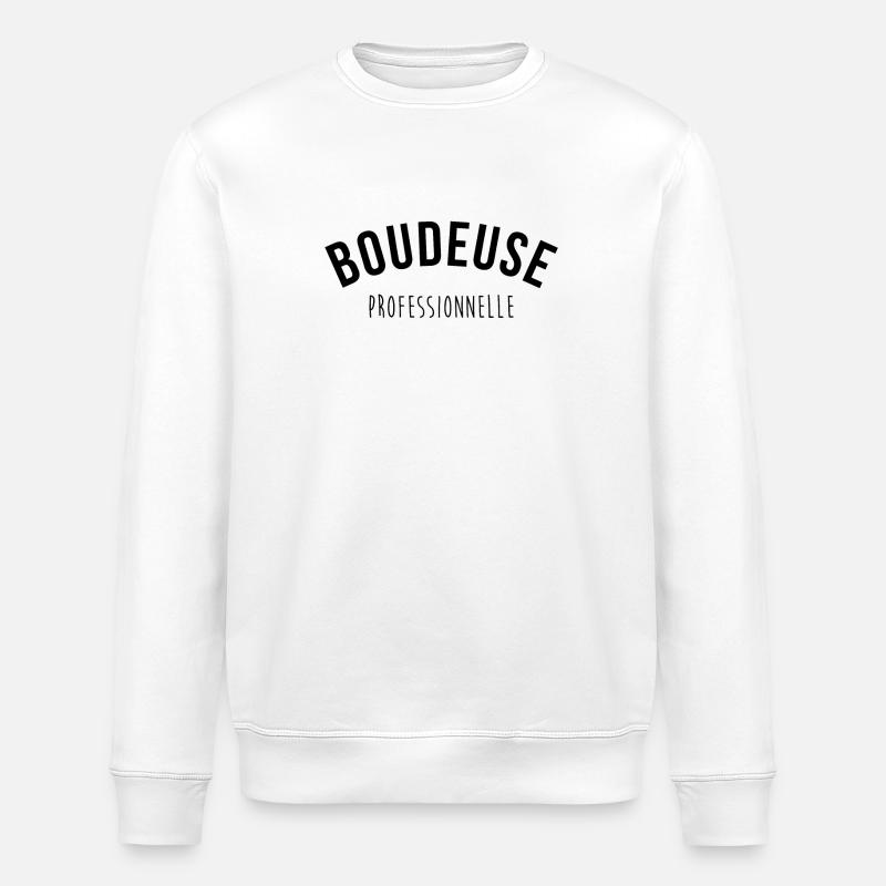 Boudeuse Professionnelle - Sweat bio ROLLER Stanley/Stella Unisexe - blanc