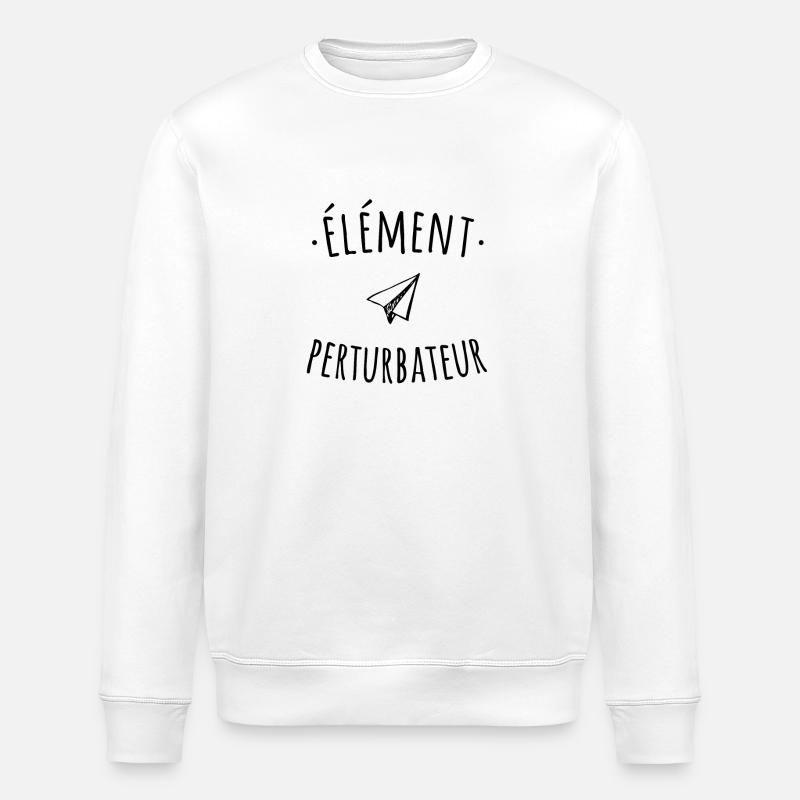 élément perturbateur - Sweat bio ROLLER Stanley/Stella Unisexe - blanc