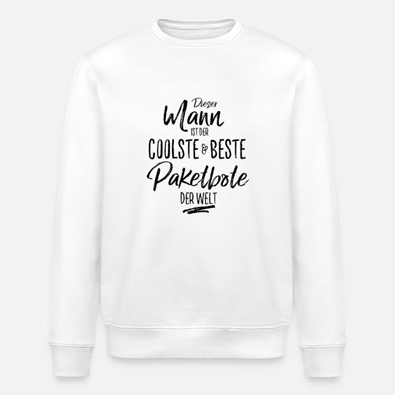 paketbote der Beste (s) - Stanley/Stella Unisex Bio-Sweatshirt ROLLER - Weiß