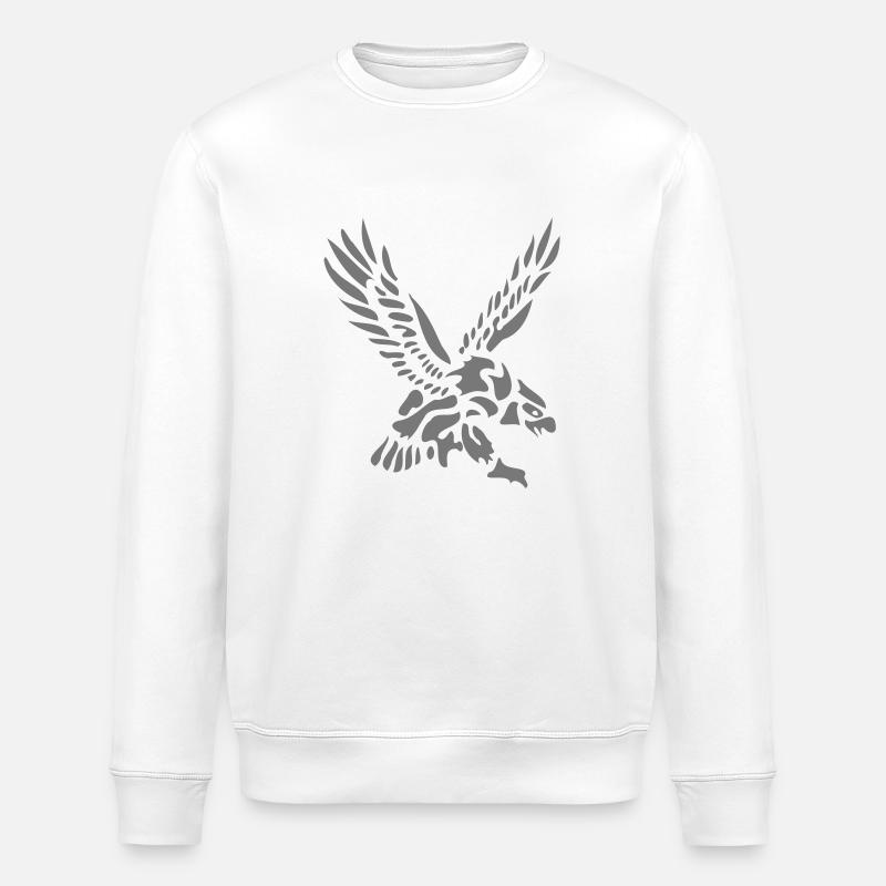 aigle eagle - Stanley/Stella ROLLER Unisex Organic Sweatshirt - white