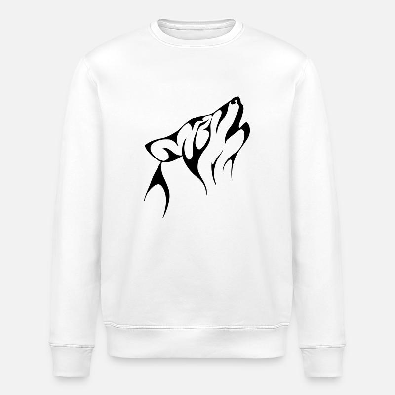 Wolf - Stanley/Stella Unisex Bio-Sweatshirt ROLLER - Weiß