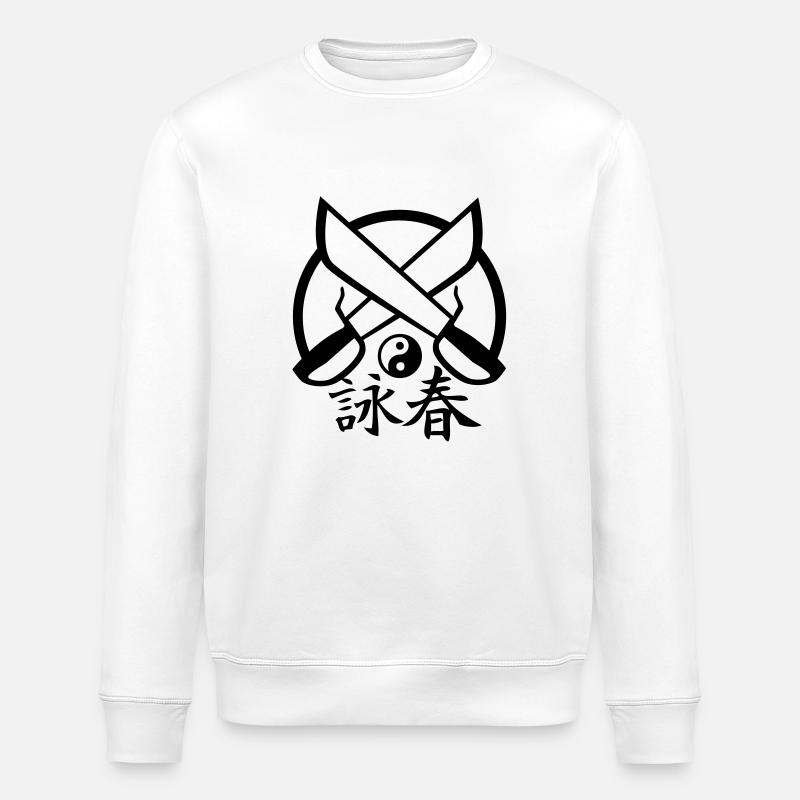 Wing Chun Ying Yang - Stanley/Stella Unisex Bio-Sweatshirt ROLLER - Weiß