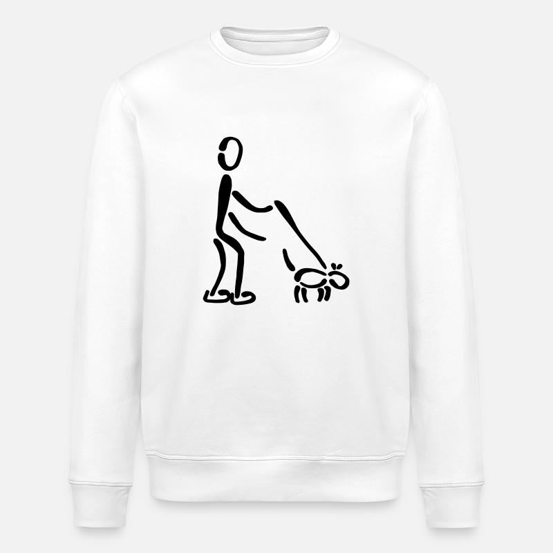 Gassi Hund - Stanley/Stella Unisex Bio-Sweatshirt ROLLER - Weiß