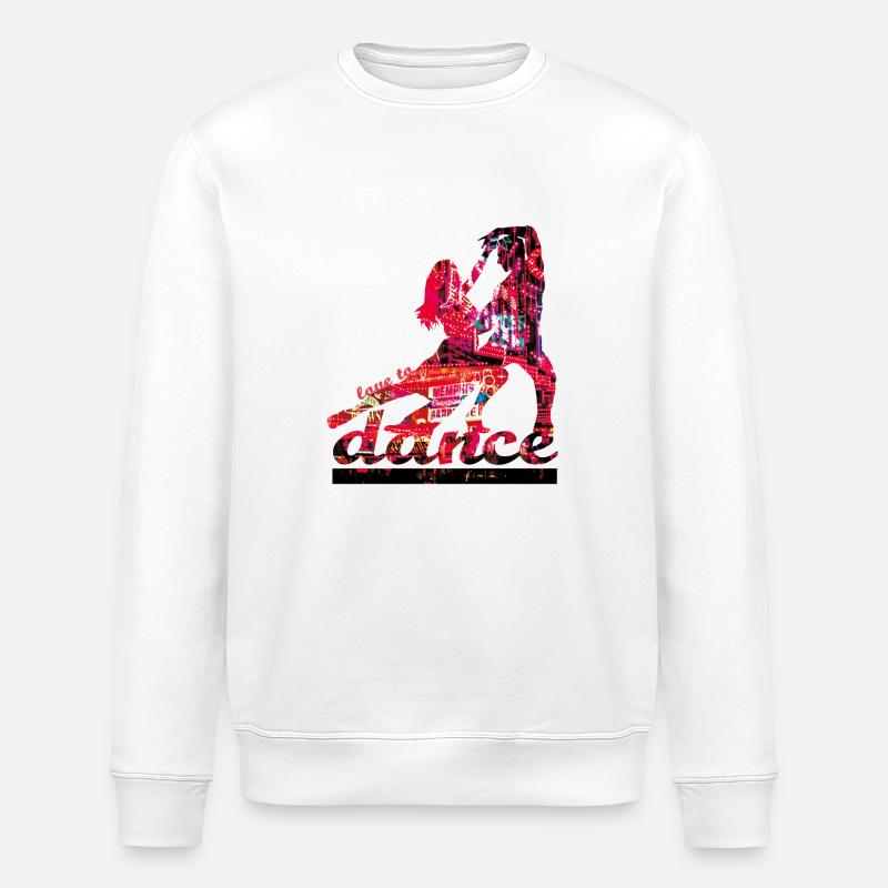 love to dance - Stanley/Stella Unisex Bio-Sweatshirt ROLLER - Weiß