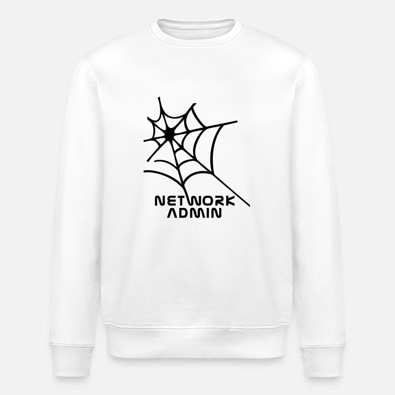 network admin - Stanley/Stella ROLLER Unisex Organic Sweatshirt - white