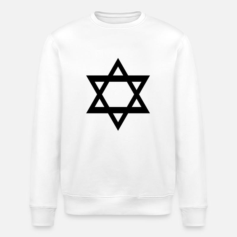 star_of_david - Stanley/Stella Unisex Bio-Sweatshirt ROLLER - Weiß