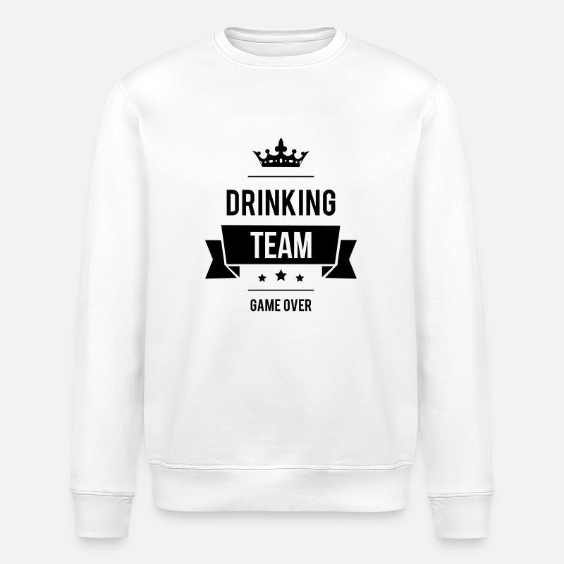 Drinking Team - Stanley/Stella Unisex Bio-Sweatshirt ROLLER - Weiß