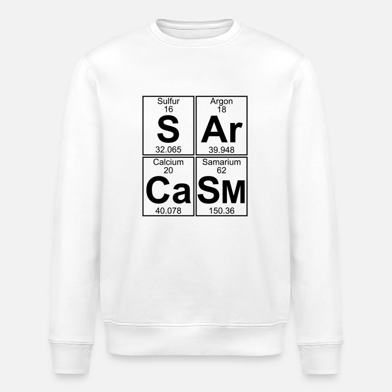 S-Ar-Ca-Sm (sarcasm) - Full - Stanley/Stella Unisex Bio-Sweatshirt ROLLER - Weiß