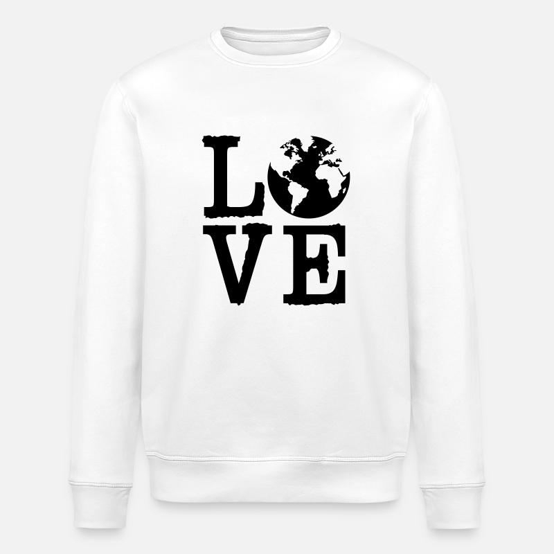 La terre d'amour - Sweat bio ROLLER Stanley/Stella Unisexe - blanc