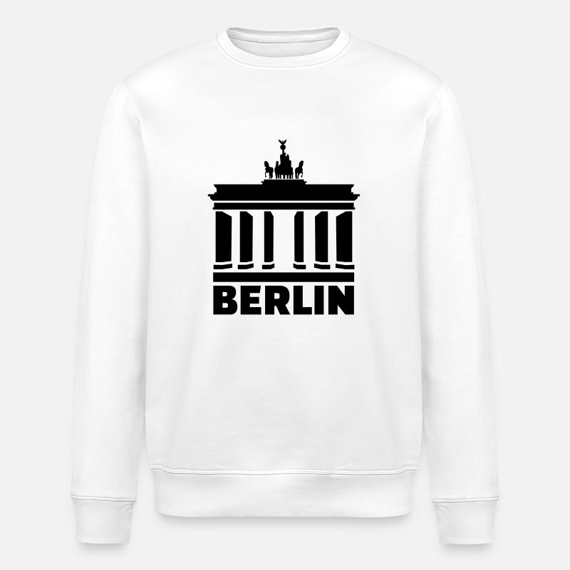 Berlin - Stanley/Stella ROLLER Unisex Organic Sweatshirt - white