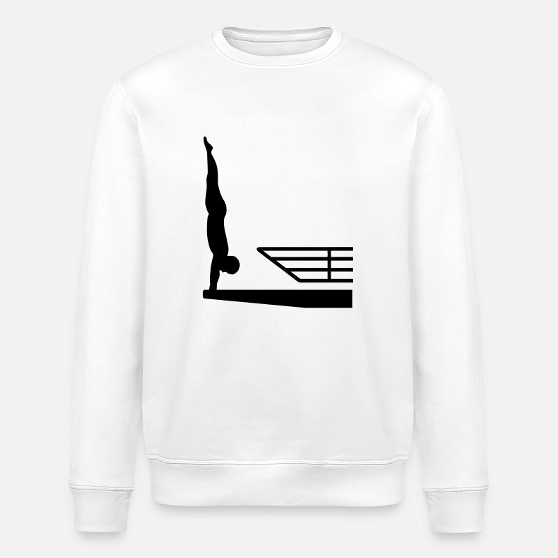 Plongeon - Sweat bio ROLLER Stanley/Stella Unisexe - blanc