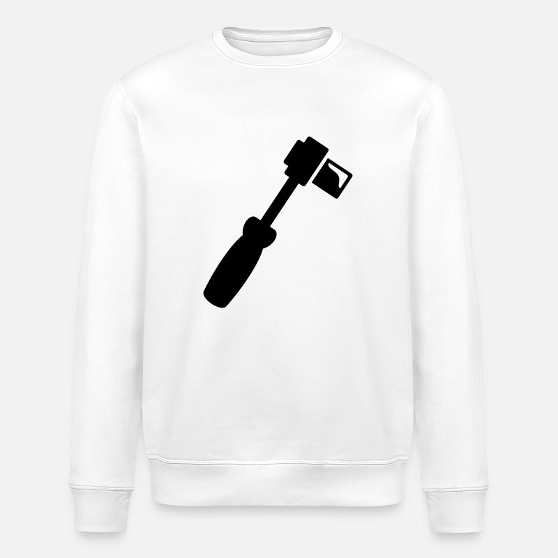 Mechaniker Schraubenschlüssel - Stanley/Stella Unisex Bio-Sweatshirt ROLLER - Weiß