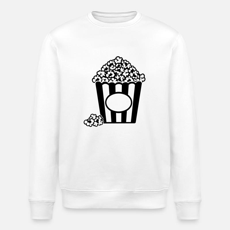 Popcorn - Stanley/Stella ROLLER Unisex Organic Sweatshirt - white