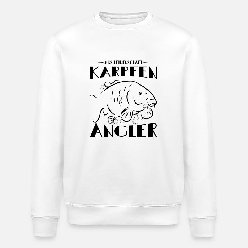 Karpfenangler - Stanley/Stella Unisex Bio-Sweatshirt ROLLER - Weiß