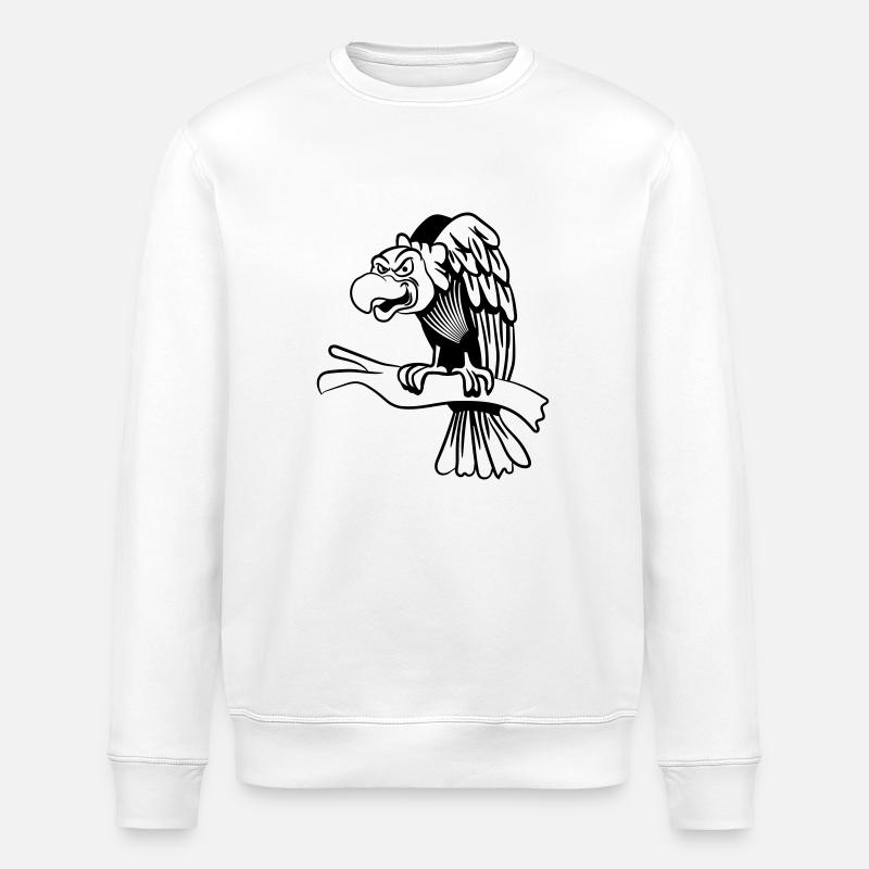 vulture - Stanley/Stella ROLLER Unisex Organic Sweatshirt - white