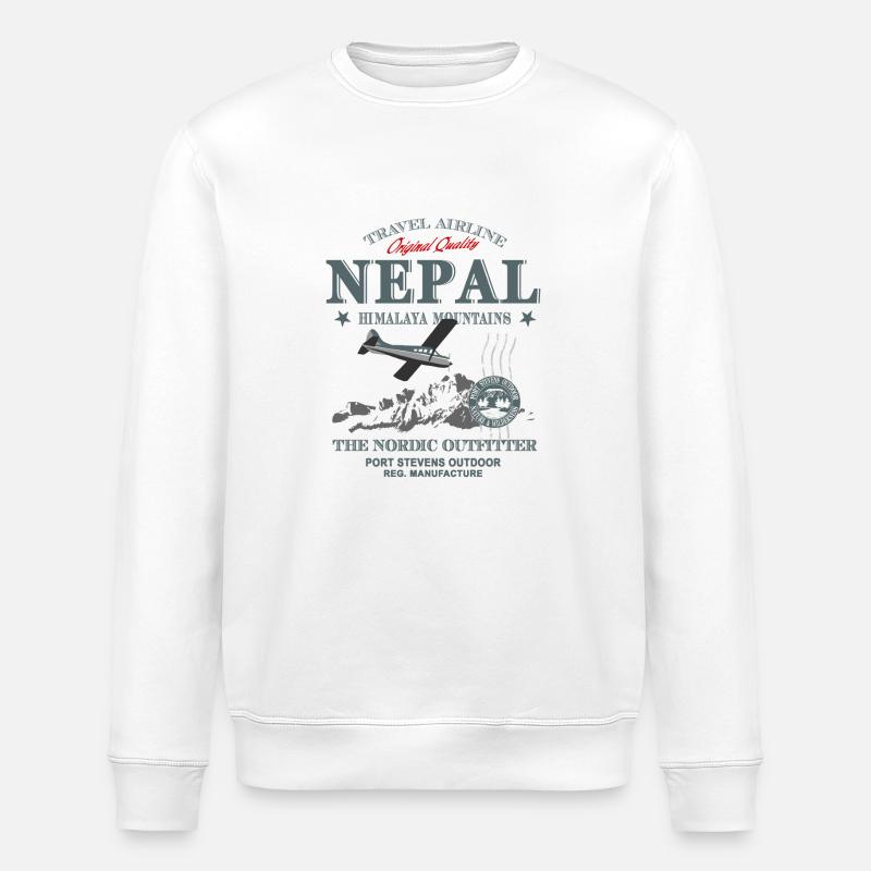 Nepal - Stanley/Stella Unisex Bio-Sweatshirt ROLLER - Weiß