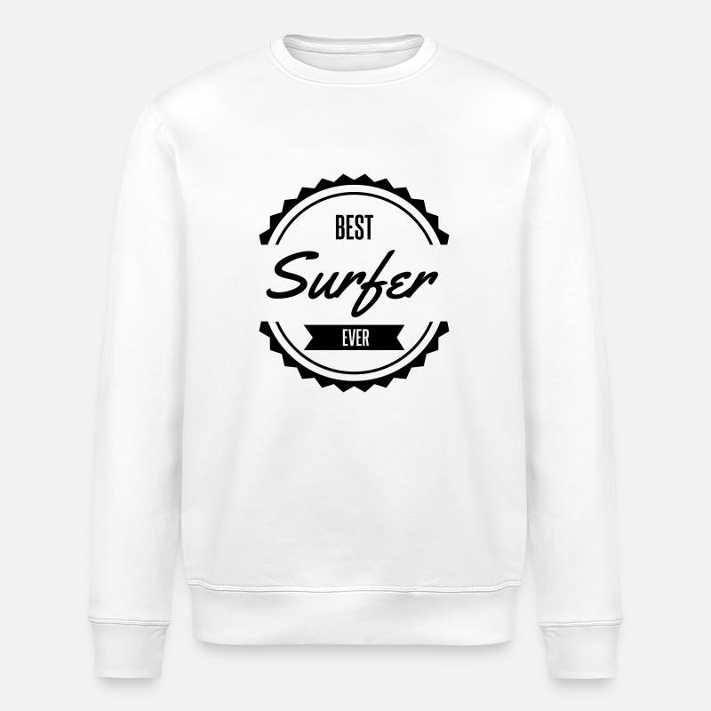 best surfer surf - Sweat bio ROLLER Stanley/Stella Unisexe - blanc