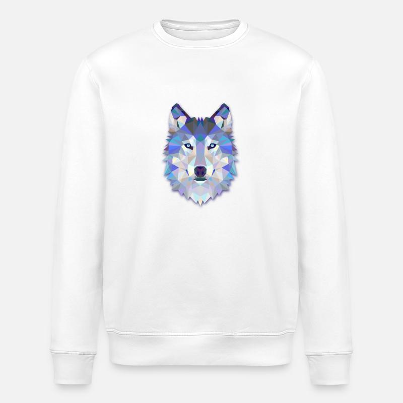 Wolf - Wolf - Stanley/Stella ROLLER Unisex Organic Sweatshirt - white