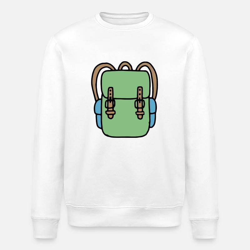 Rucksack in grün - Stanley/Stella Unisex Bio-Sweatshirt ROLLER - Weiß