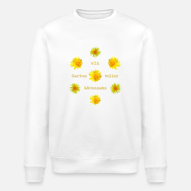 Löwenzahn Garten - Stanley/Stella Unisex Bio-Sweatshirt ROLLER - Weiß